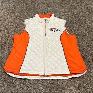 NFL Women's Denver Broncos Puffer Vest Size XXL